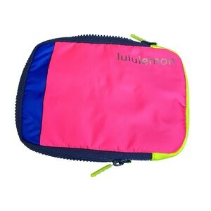 Lululemon Easy Access Crossbody Wallet Bag Neon Pink Blue Green Missing Strap